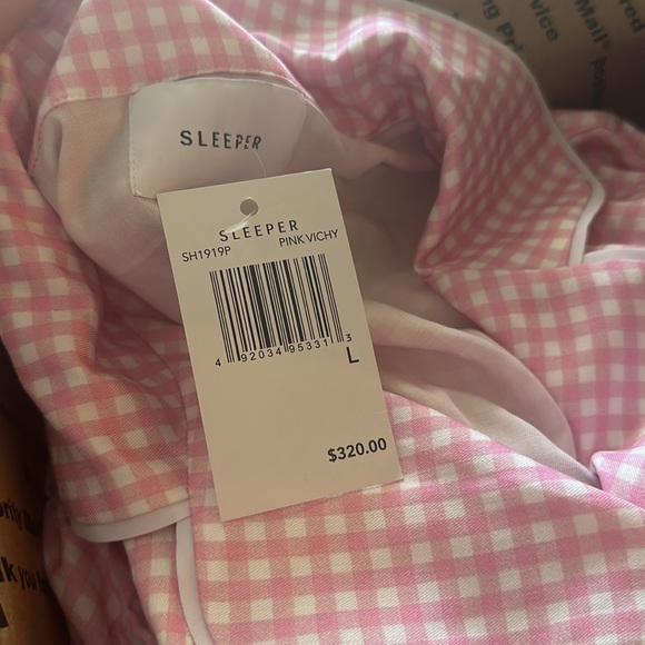 Sleeper pajama set with feather pants size large
Pink Vichy - Picture 3 of 6